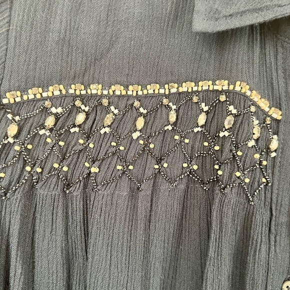 Anthropologie floreat Beulah beaded button tunic▪️size S - Picture 5 of 9